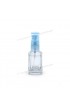 Vidro spray 10ml - Transparente Quadrado com Valv. Azul