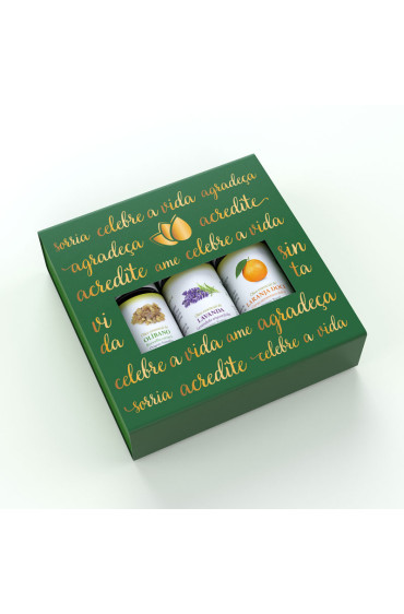 Kit Presente: Laranja Doce, Lavanda, Olíbano