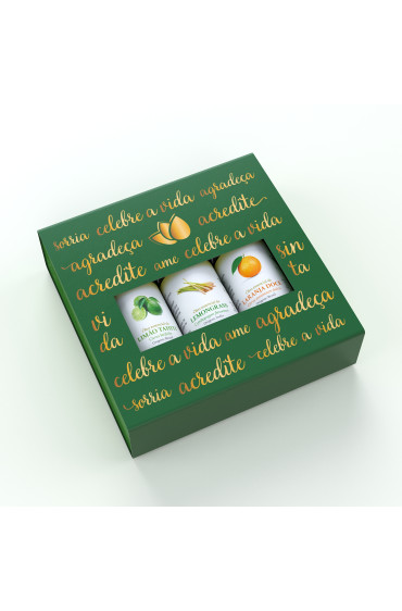 Kit presente: Laranja Doce, Lemongrass, Limão Tahiti