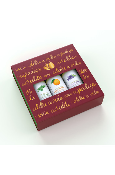 Kit Presente: Alecrim, Laranja Doce, Lavanda