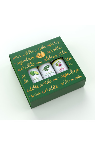 Kit Presente: Bergamota LFC, Gerânio, Pinho Siberiano