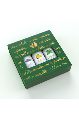 Kit presente: Hortelã-Pimenta, Lavanda, Limão Siciliano