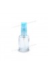 Vidro spray 10ml - Transparente redondo com Válvula azul - 10 unidades