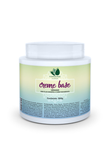 Base Vegana de Creme Neutro - 100% natural