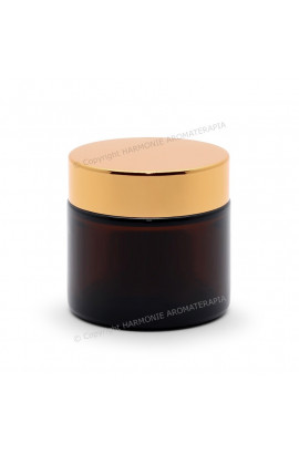 Pote 60g - Vidro - Âmbar/Dourada - 10 unidades