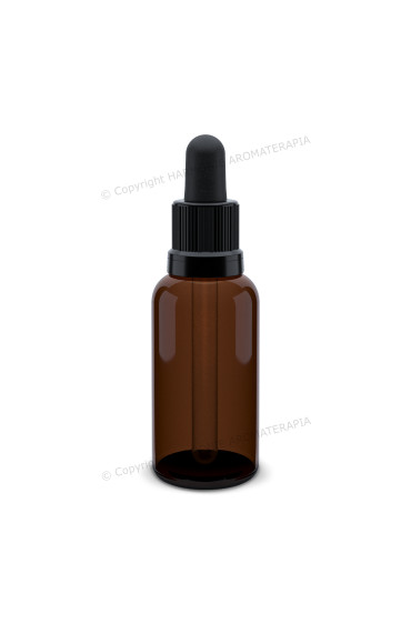 Frasco 30ml vidro âmbar com bulbo e cânula